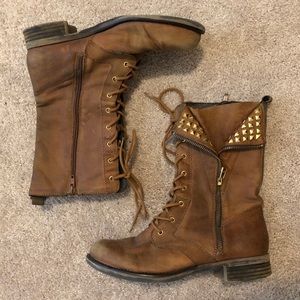 Steve Madden Studded Combat Boots